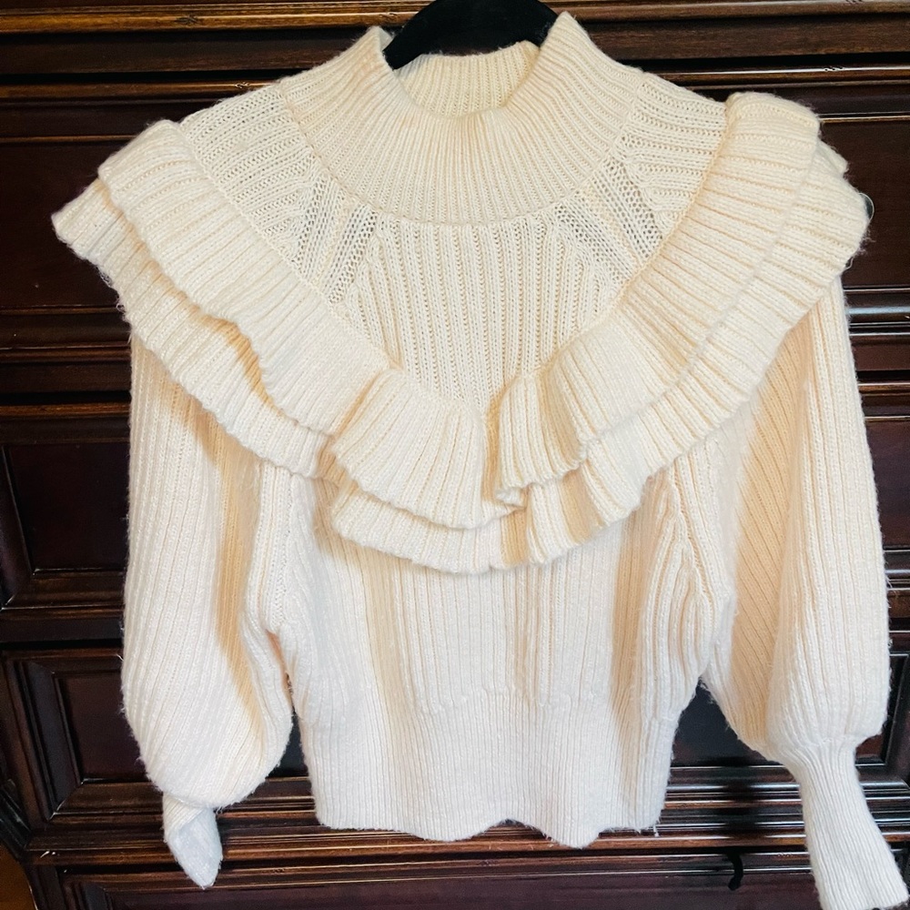 H&M Flounced Rib - Knit Sweater